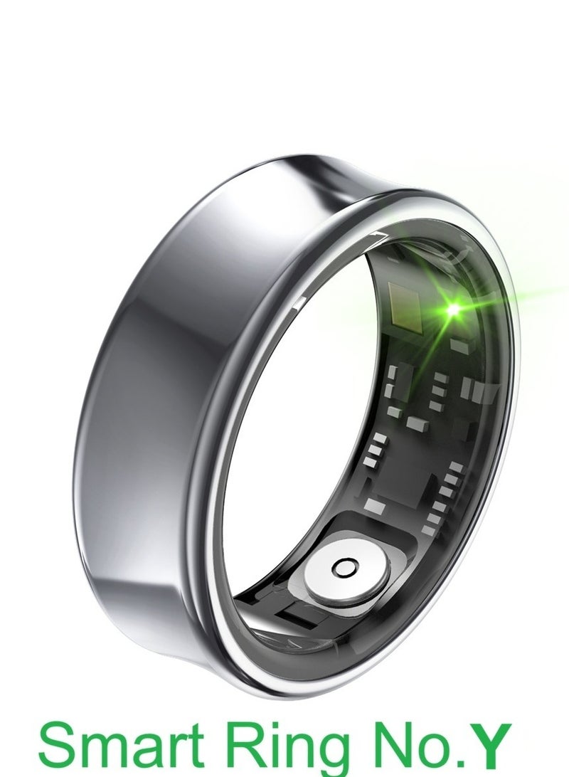 general Smart Ring for Heart Rate, Blood Oxygen, Sleep Monitoring, all Weather Motion Calculation, 24-hour Health Monitoring, Protect Your Health, Lightweight and Comfortable, 5ATM Waterproof, Photo Control, Hand Gestures Browse Tiktok, Grey No.Y - Image 1